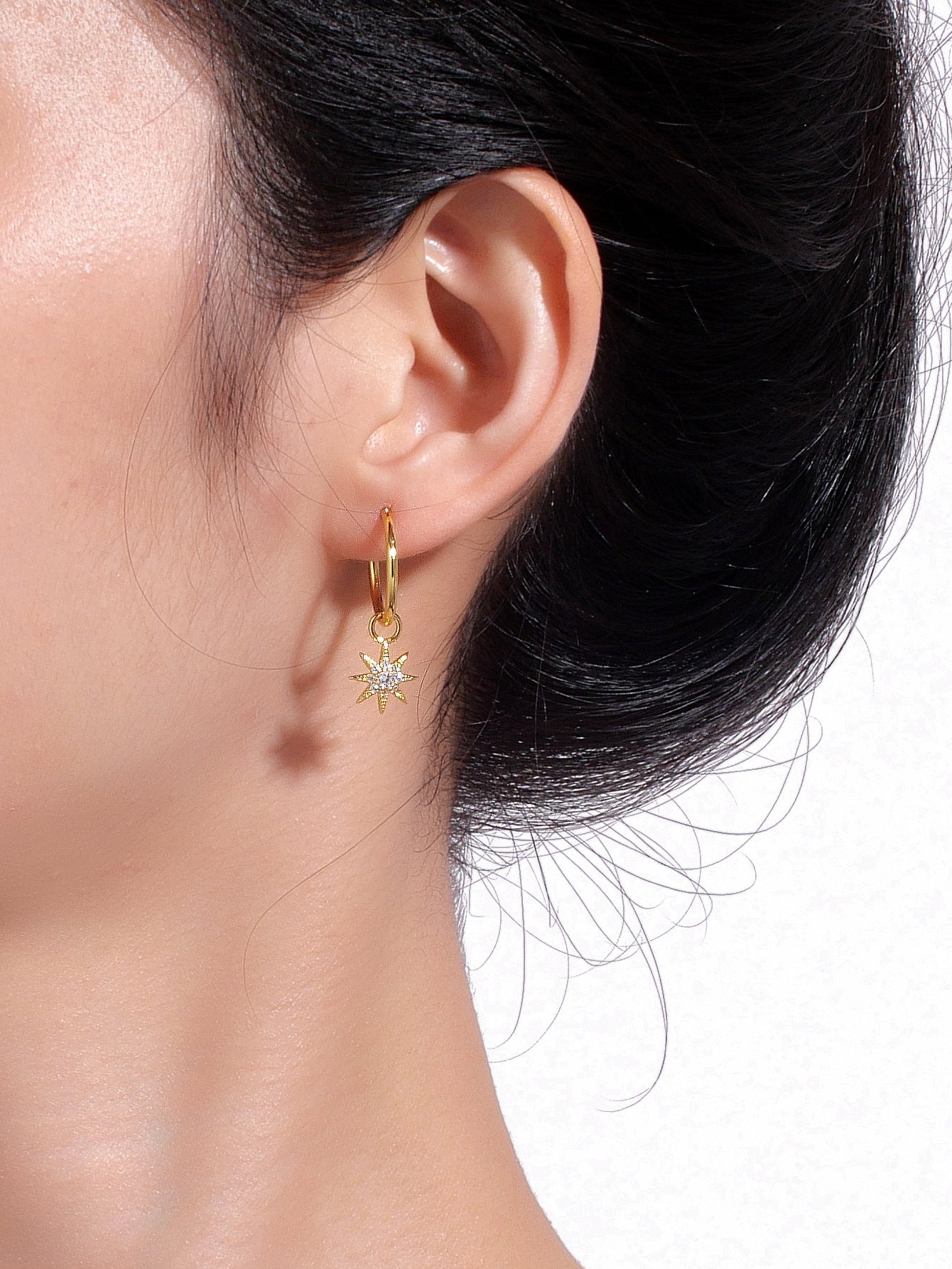 Sunflower Zircon Drop Earrings