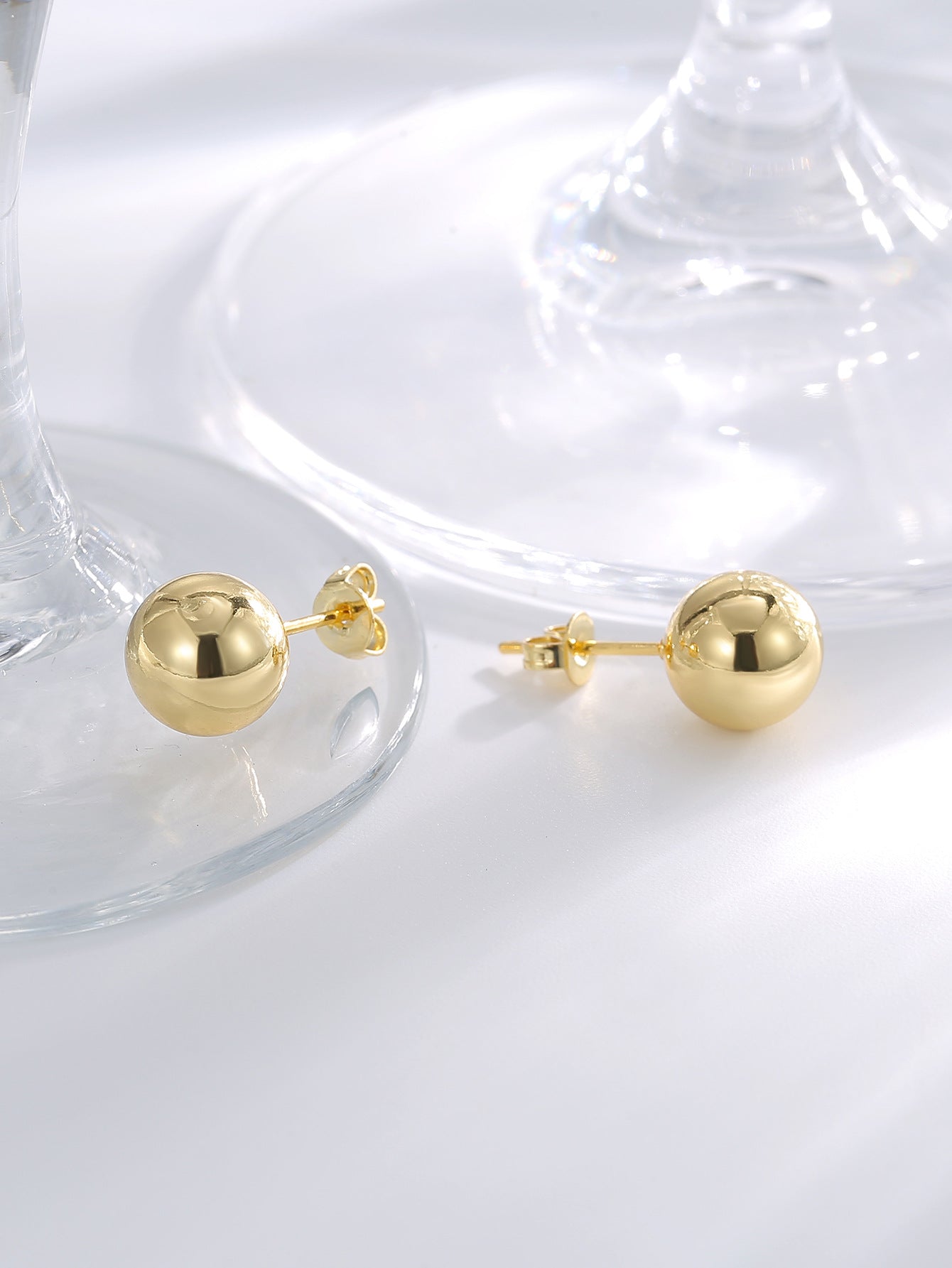 Smooth Ball Stud Earrings