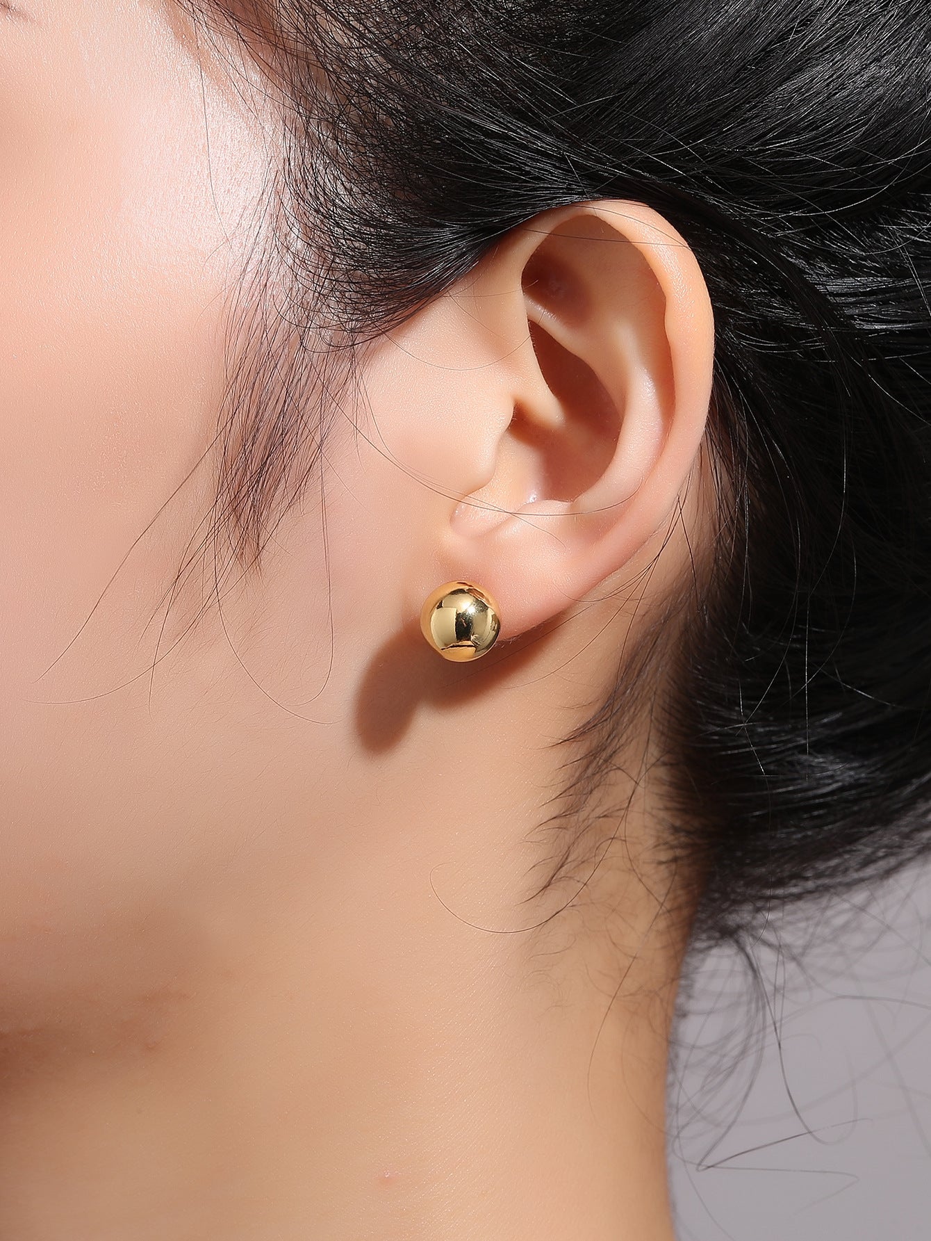 Smooth Ball Stud Earrings
