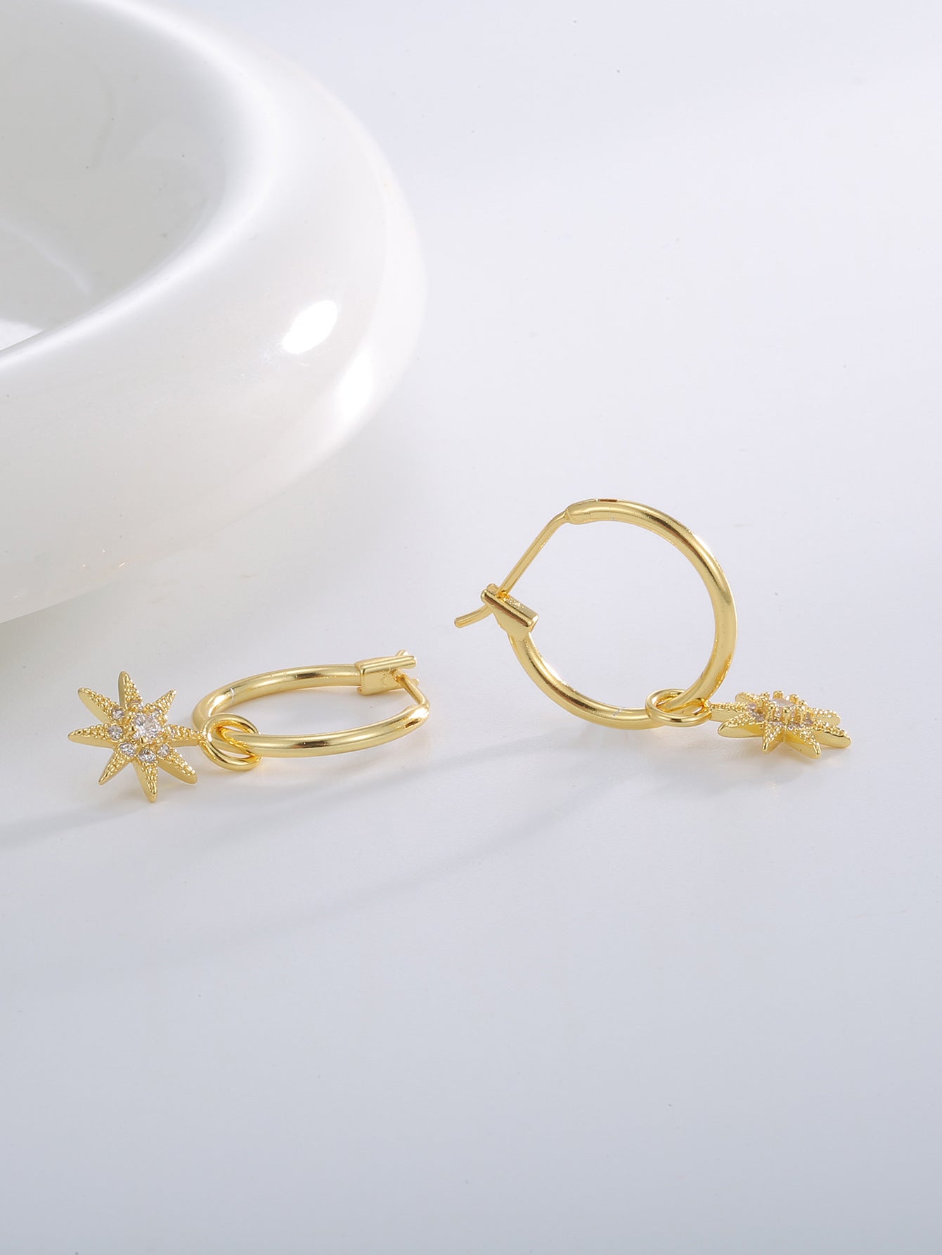 Sunflower Zircon Drop Earrings