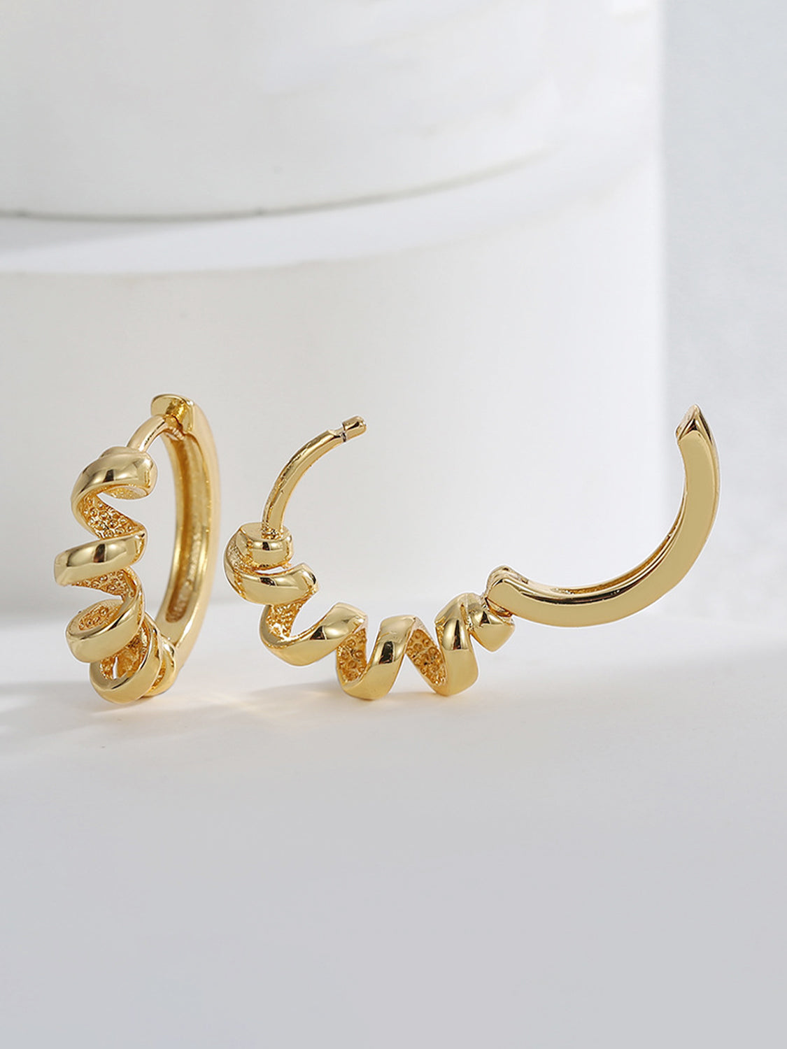 Telephone Wire Huggie Earrings