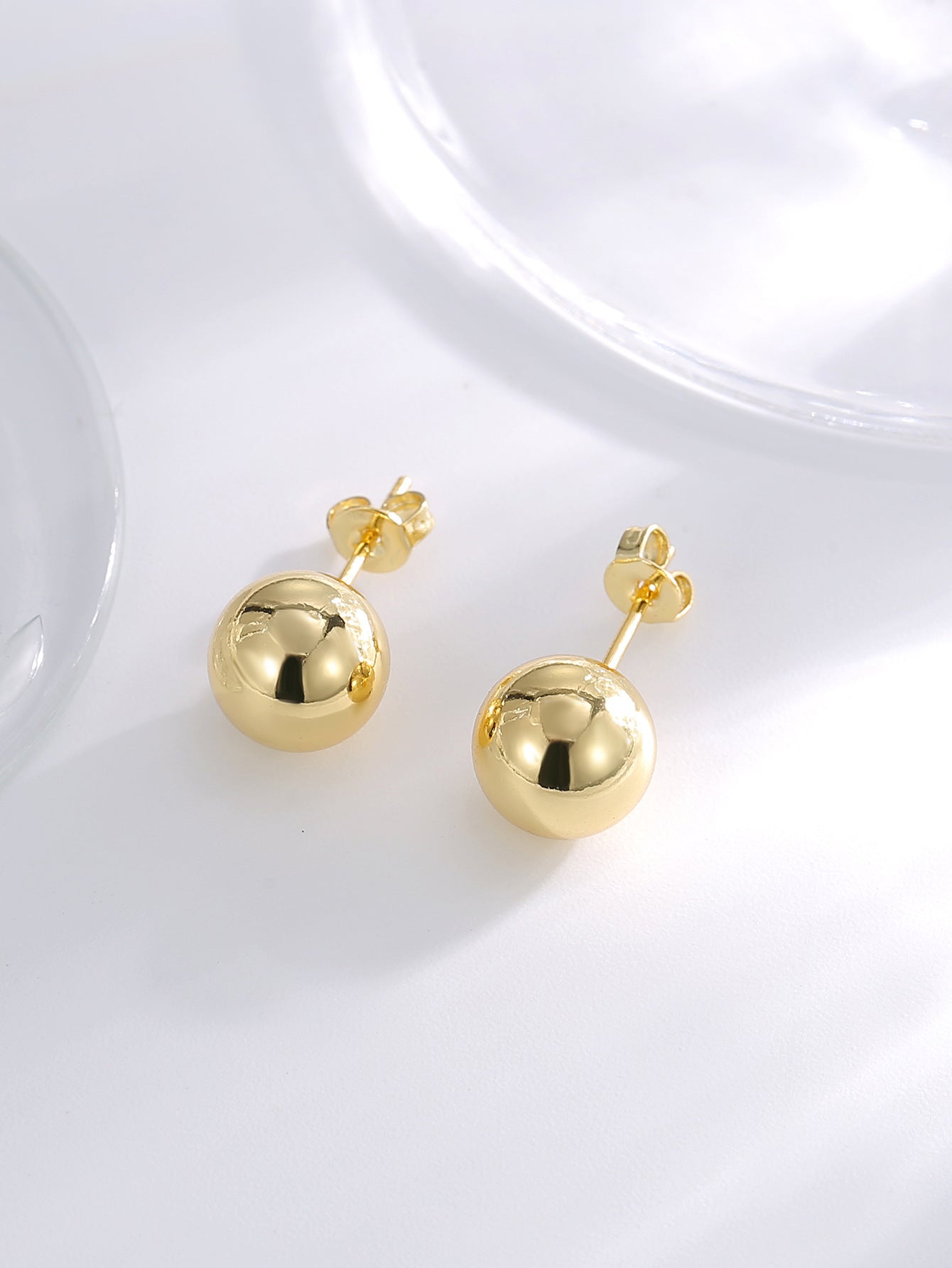 Smooth Ball Stud Earrings