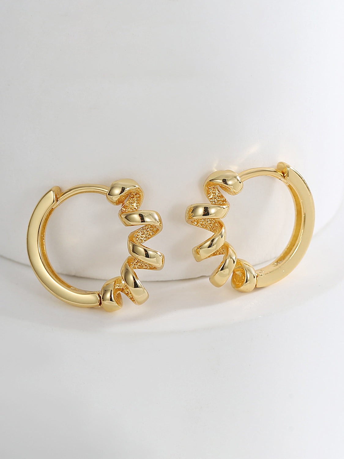 Telephone Wire Huggie Earrings