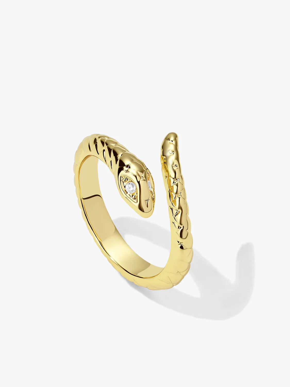 Gold Snake Open Ring