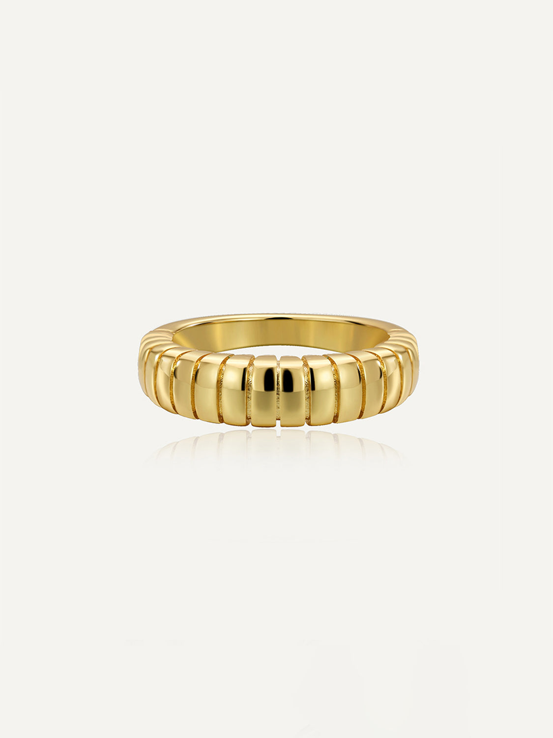Cow Horn Pattern Ring