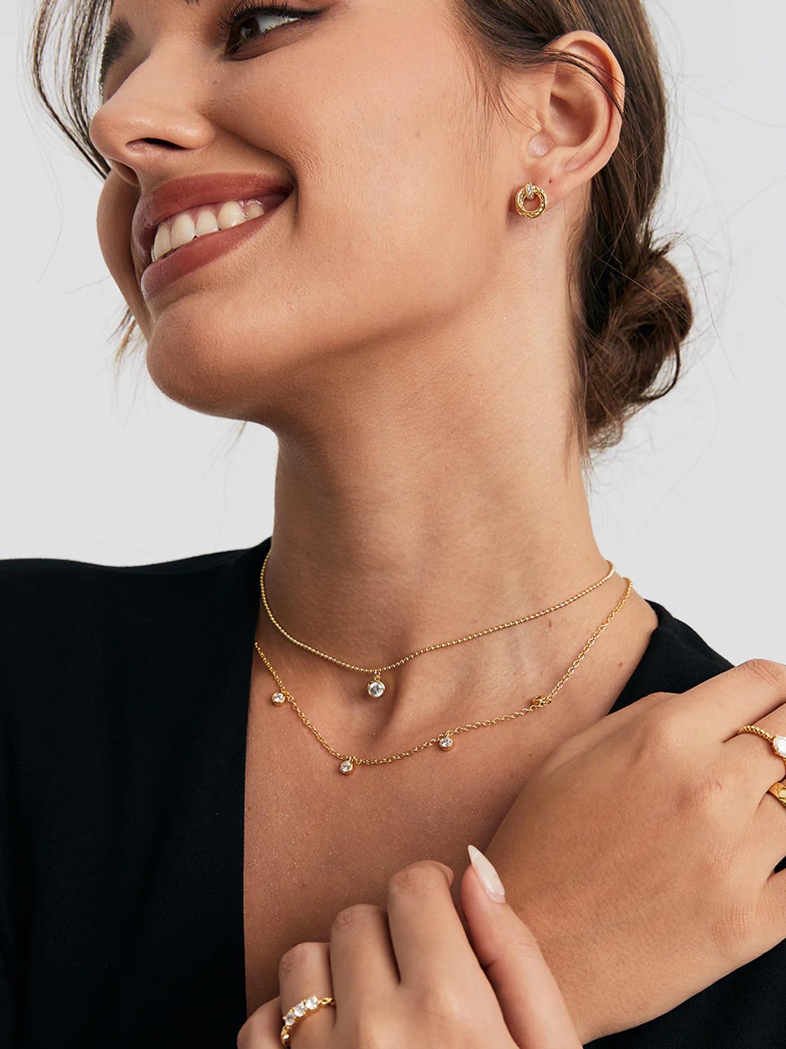 Round Crystal Necklace