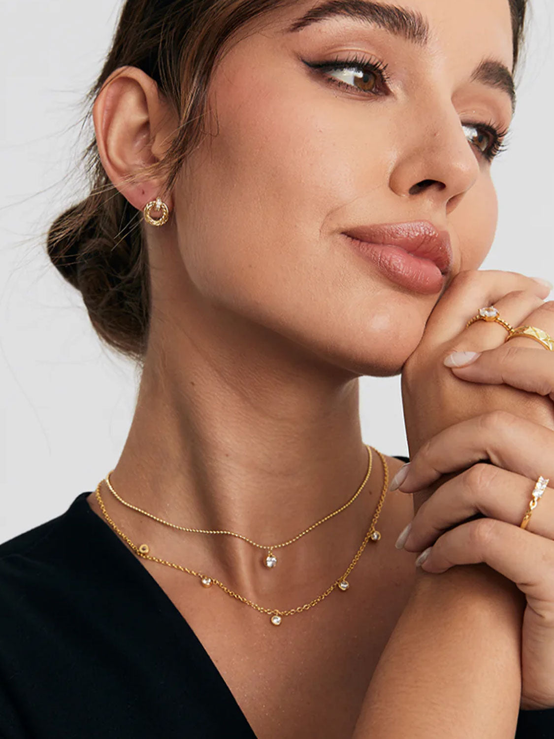 Round Crystal Necklace