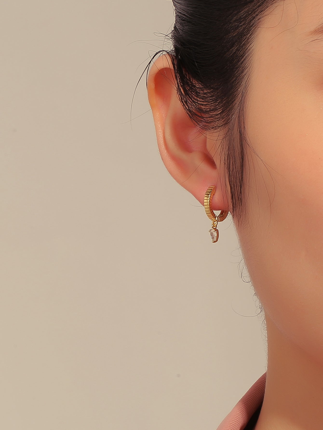 Teardrop Zircon Drop Earrings