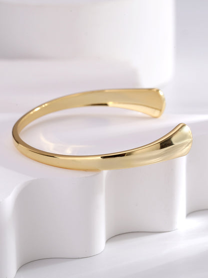 Minimalist Glossy Open Bangle