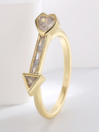 Cupid's Arrow Zircon Ring