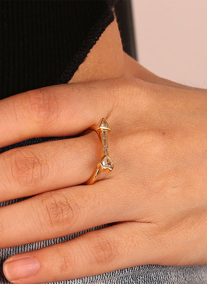 Cupid's Arrow Zircon Ring