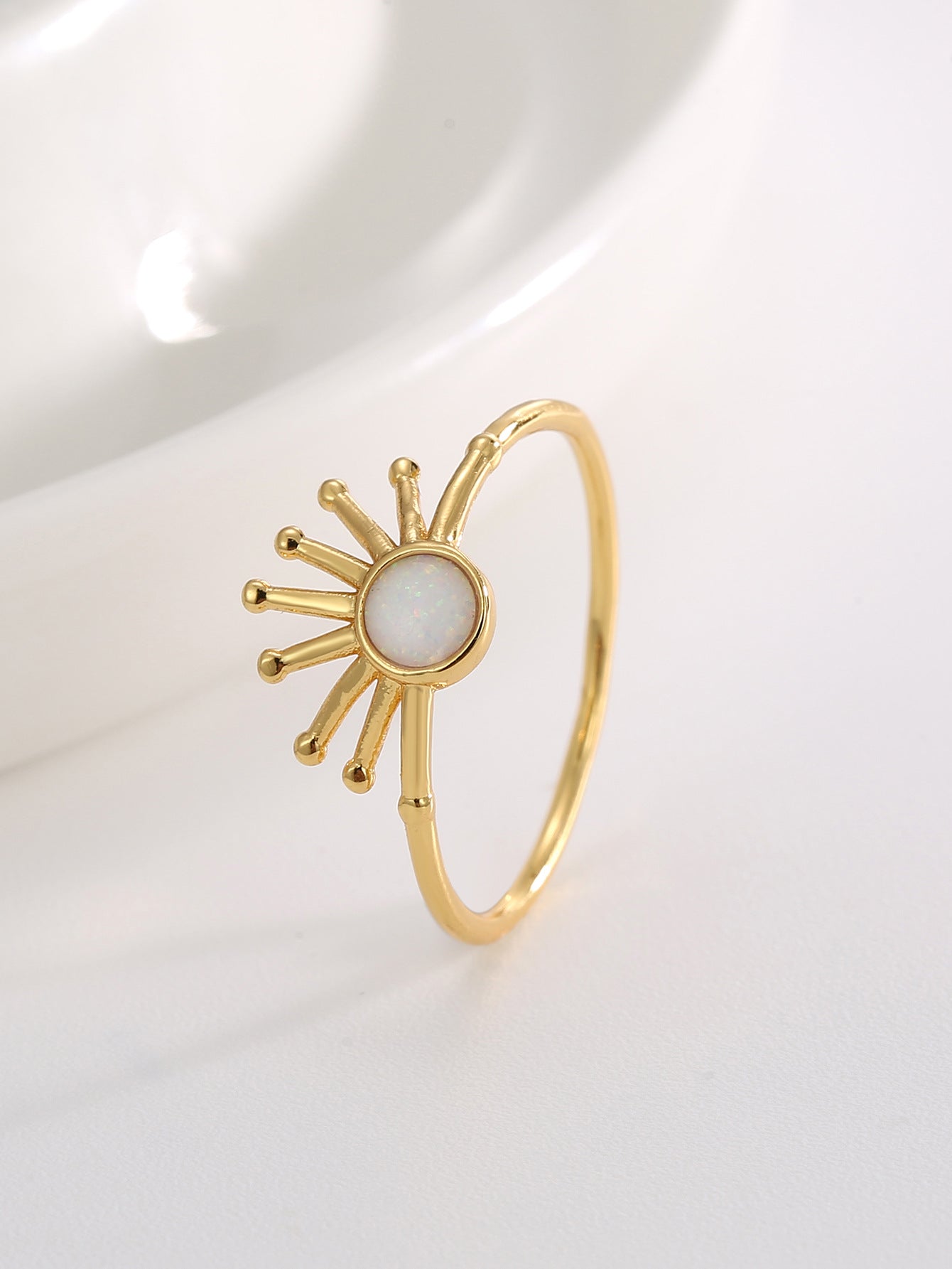 Sun Shape Ring Set