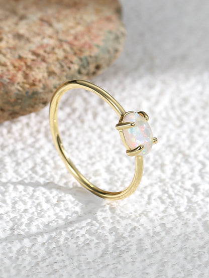 Oval Opal Ring