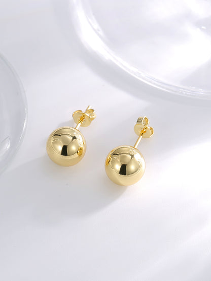 Smooth Ball Stud Earrings
