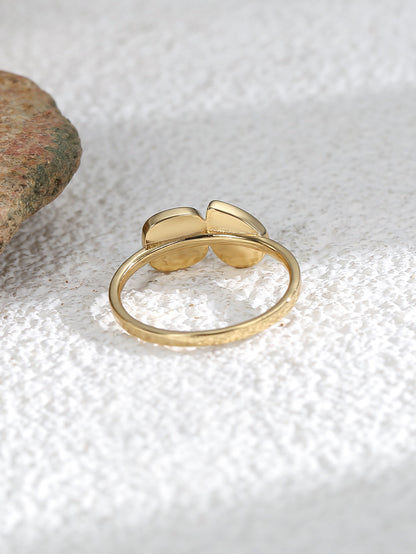 Geometric Opal Ring