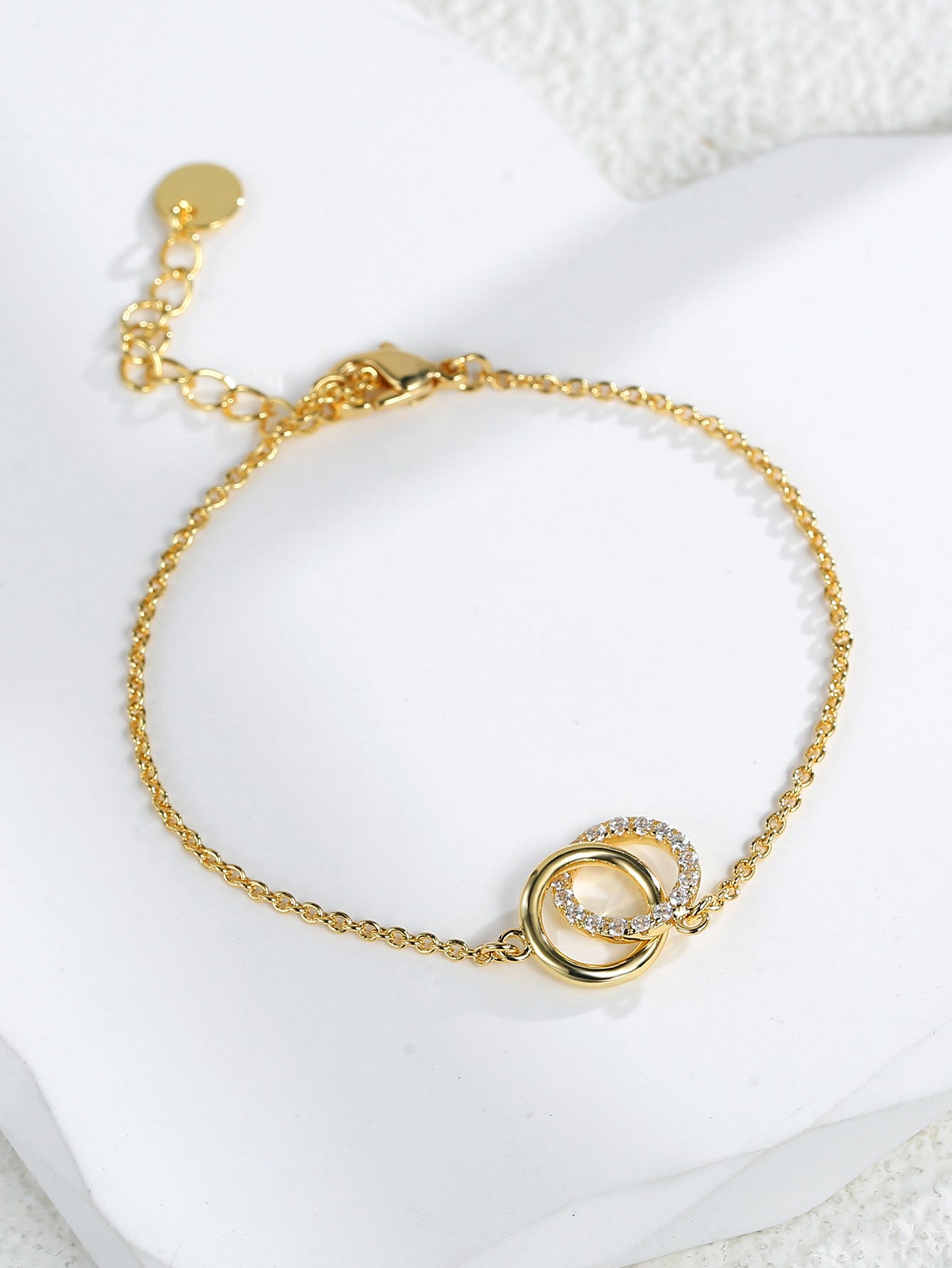 Double Circle Chain Bracelet