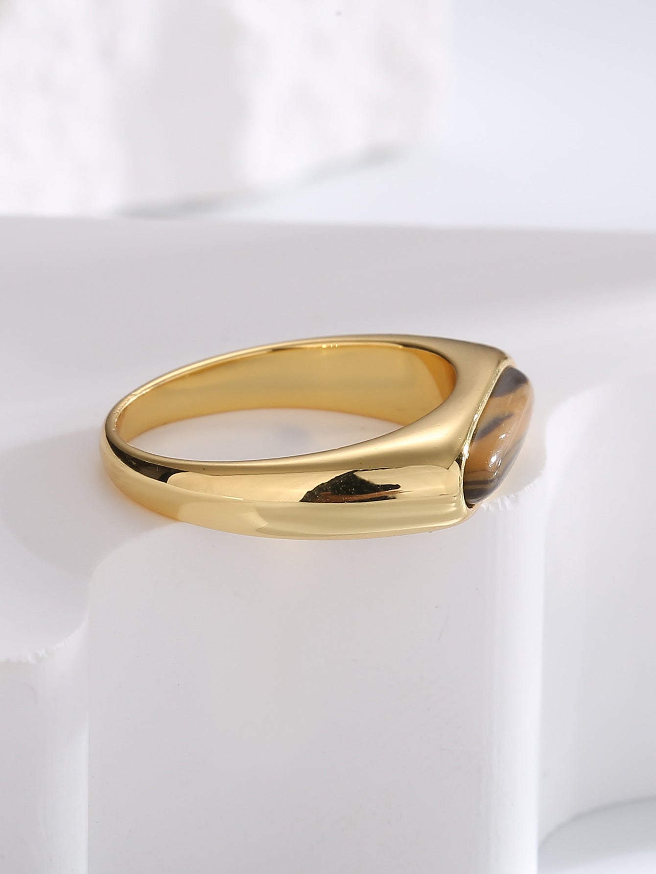 Tiger Eye Stone Ring