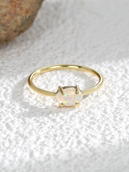 Oval Opal Ring