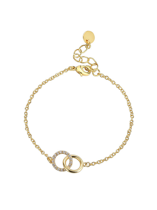 Double Circle Chain Bracelet