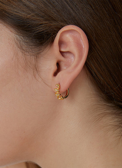 Telephone Wire Huggie Earrings