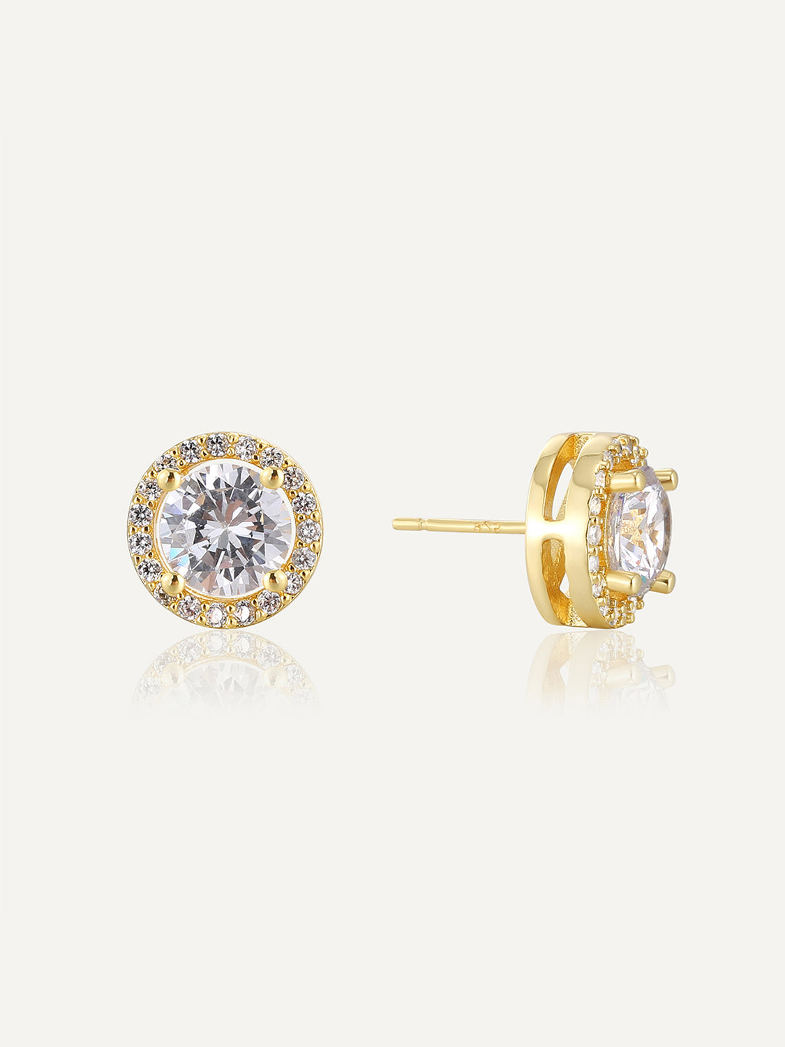 Classic Round Stud Earrings