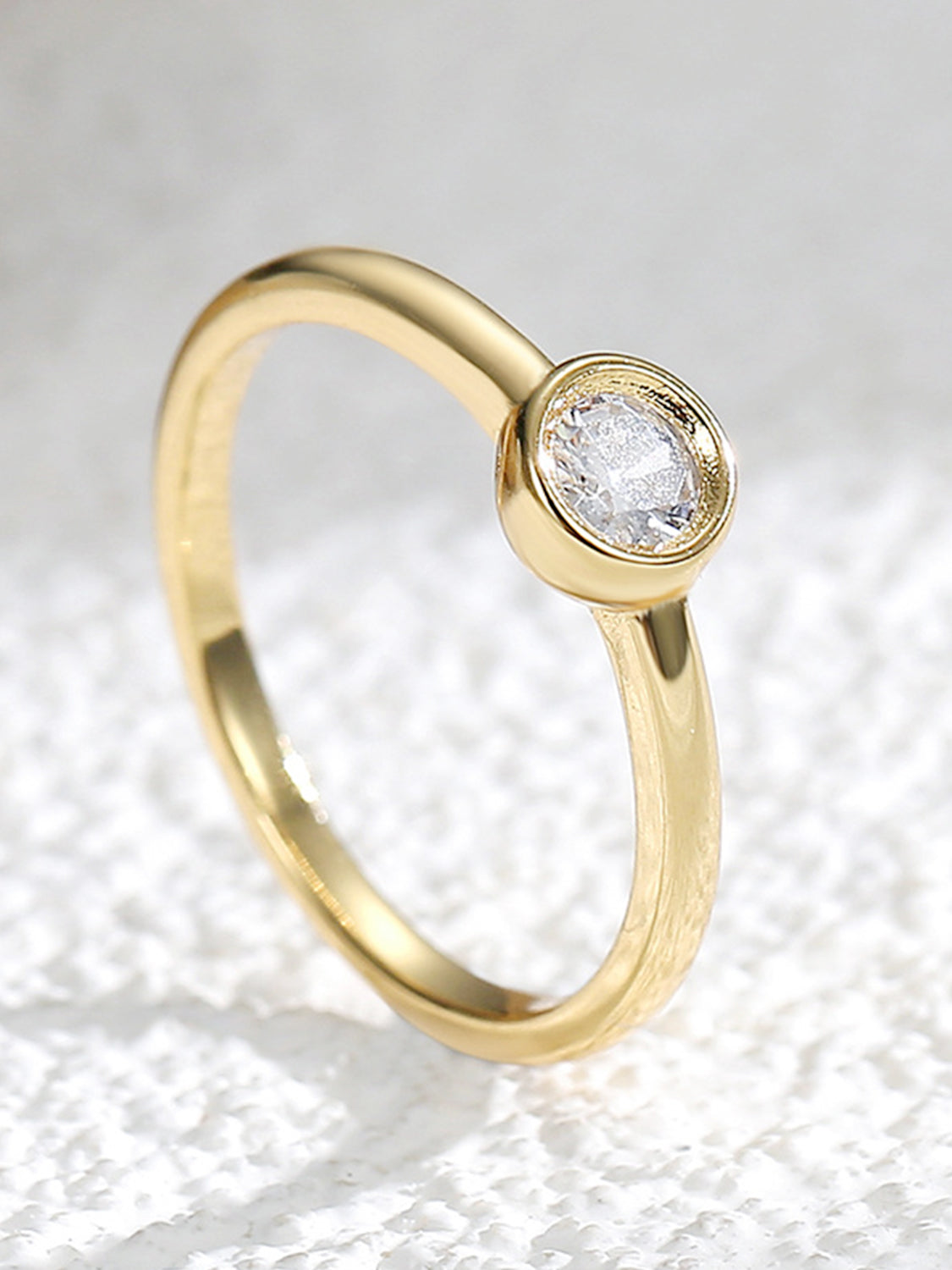 Minimalism Zircon Ring