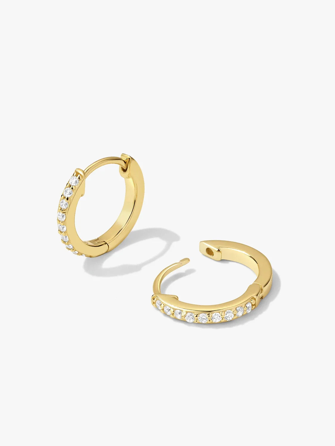 Classic Pave Huggie Earrings