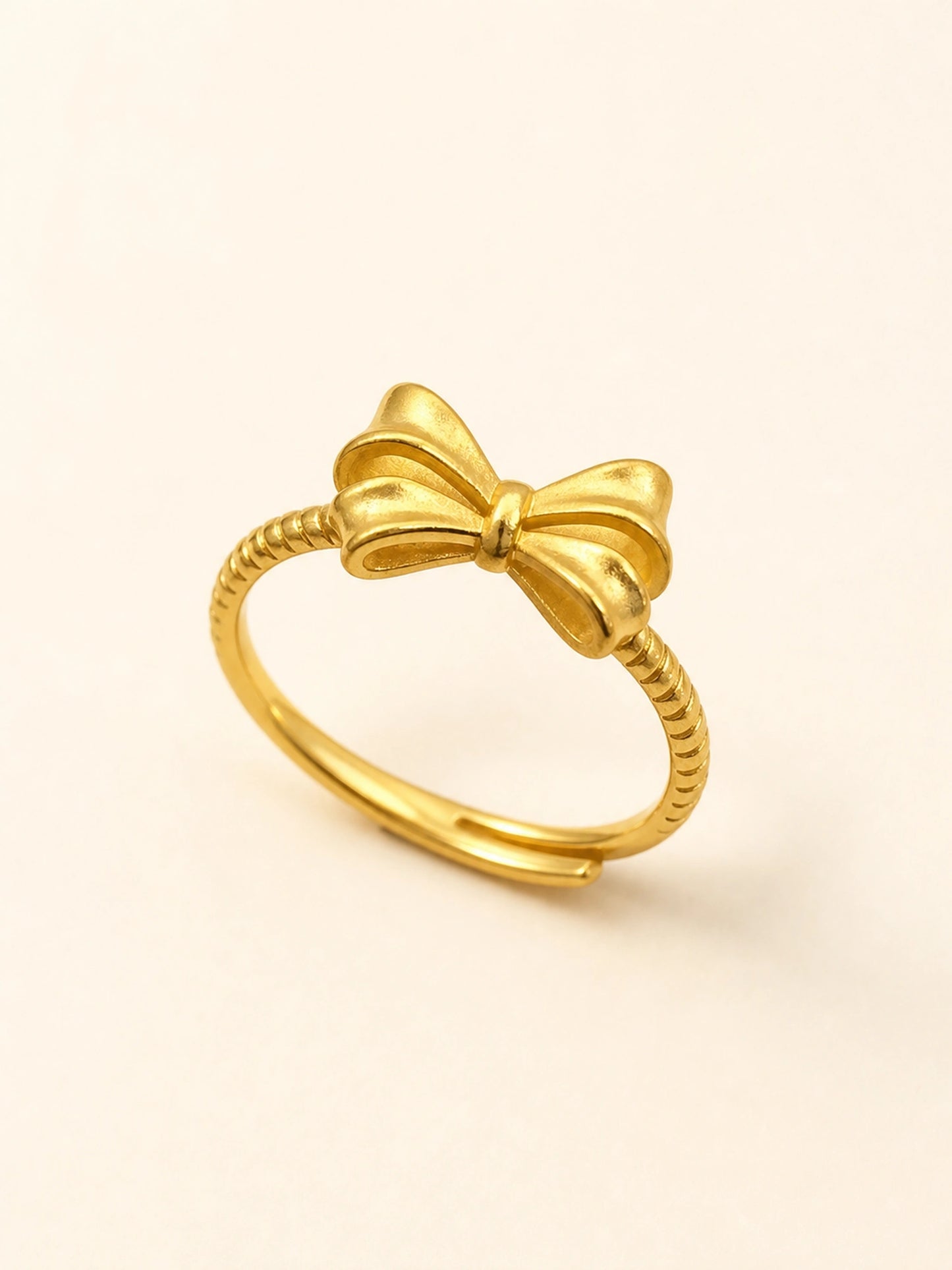 Sweet Bow Open Ring