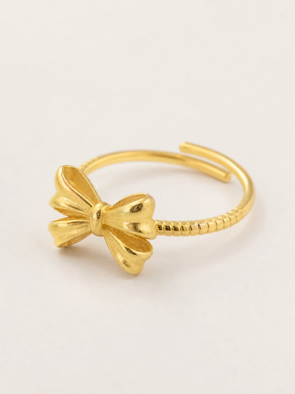 Sweet Bow Open Ring