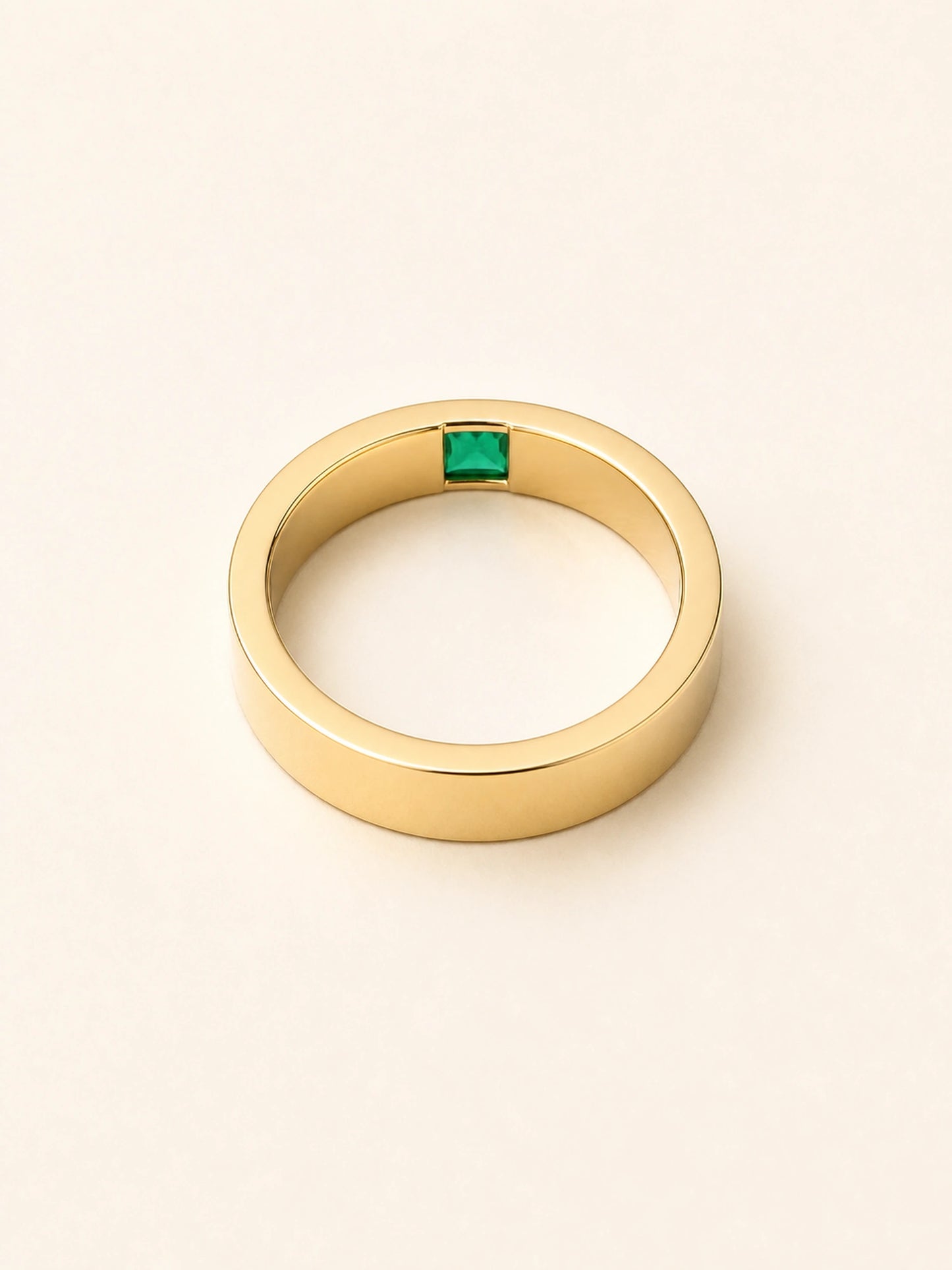 Emerald Zircon Ring