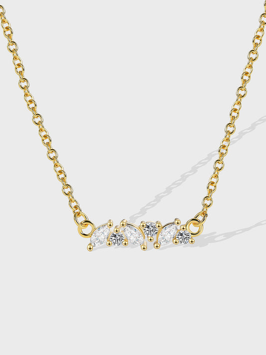 Shiny Zircon Pendant Necklace