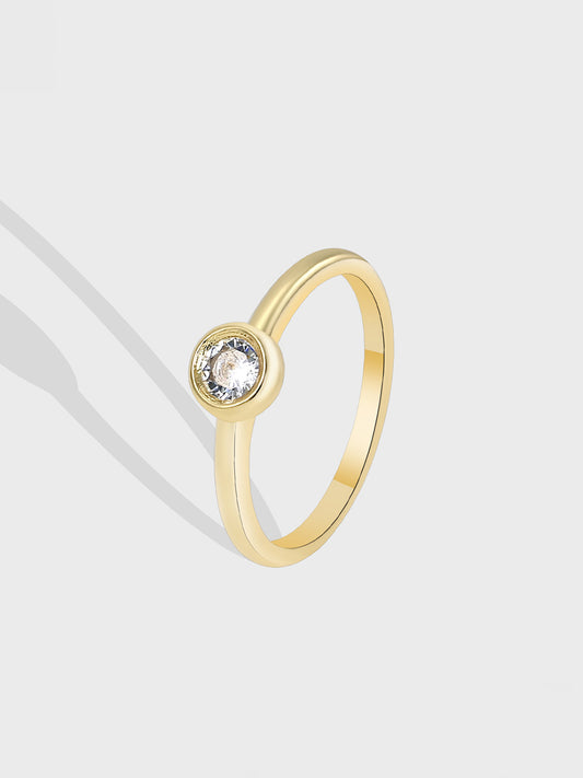 Minimalism Zircon Ring