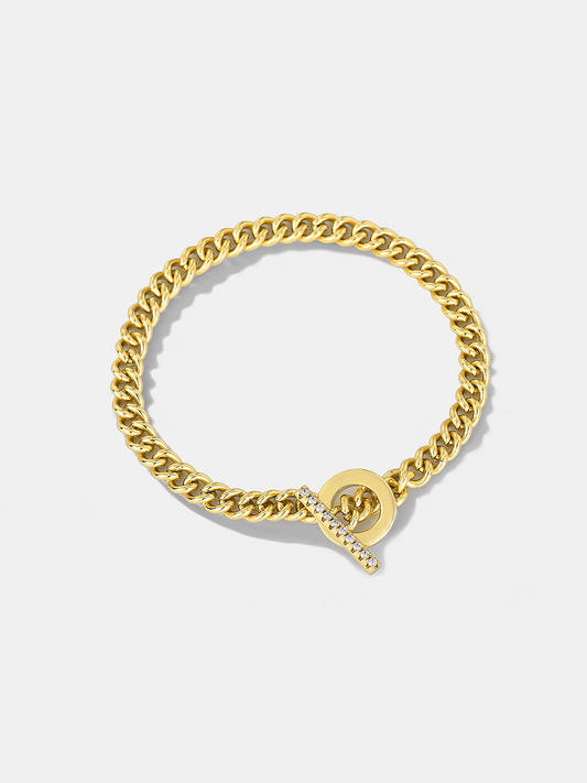 Zircon OT Chain Bracelet