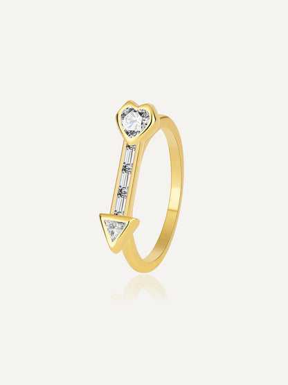 Cupid's Arrow Zircon Ring