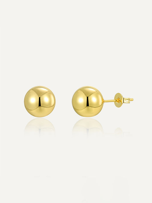 Smooth Ball Stud Earrings