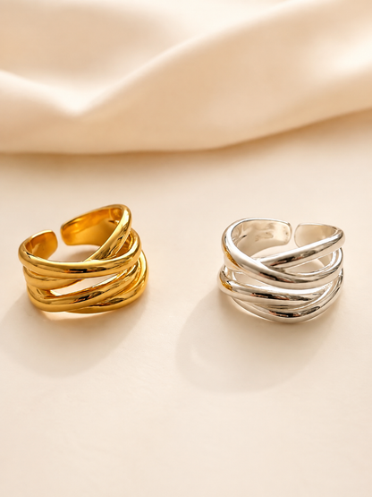 Interwoven Light Statement Ring