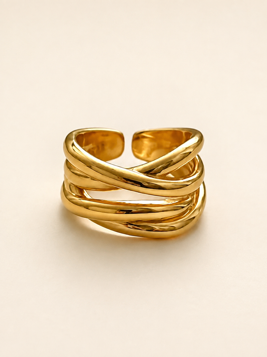 Interwoven Light Statement Ring