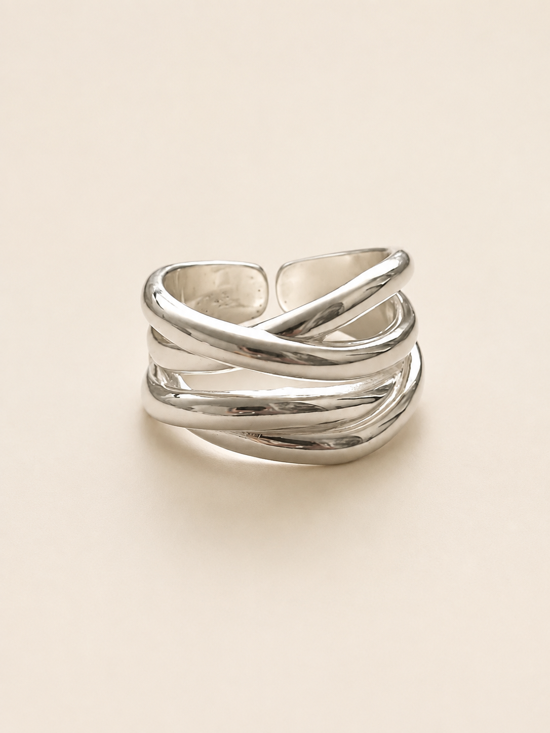 Interwoven Light Statement Ring