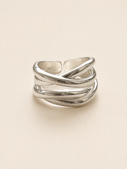 Interwoven Light Statement Ring