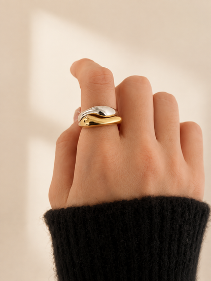 Soft Wave Dome Ring