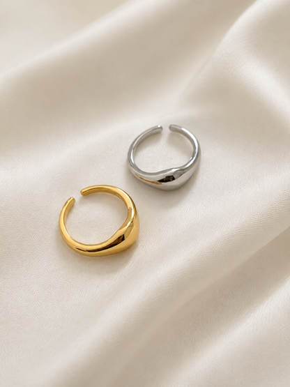 Soft Wave Dome Ring