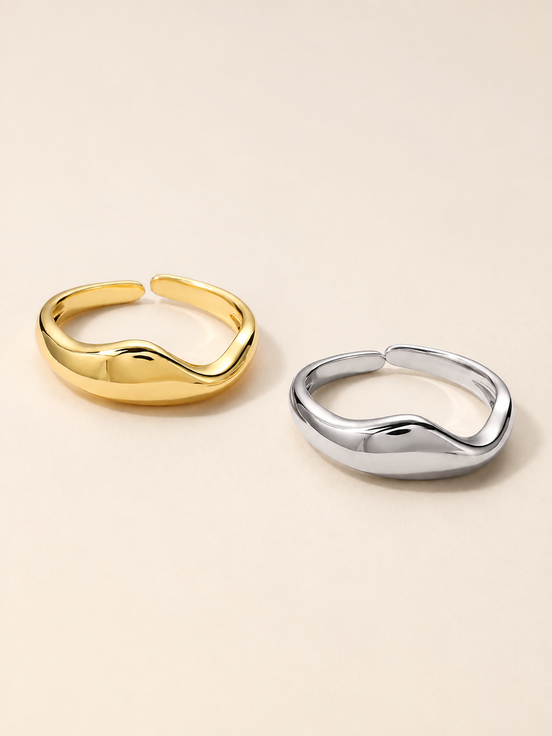Soft Wave Dome Ring