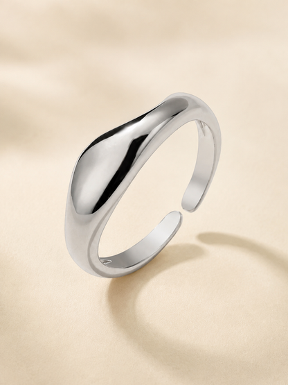 Soft Wave Dome Ring