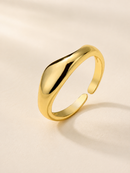 Soft Wave Dome Ring