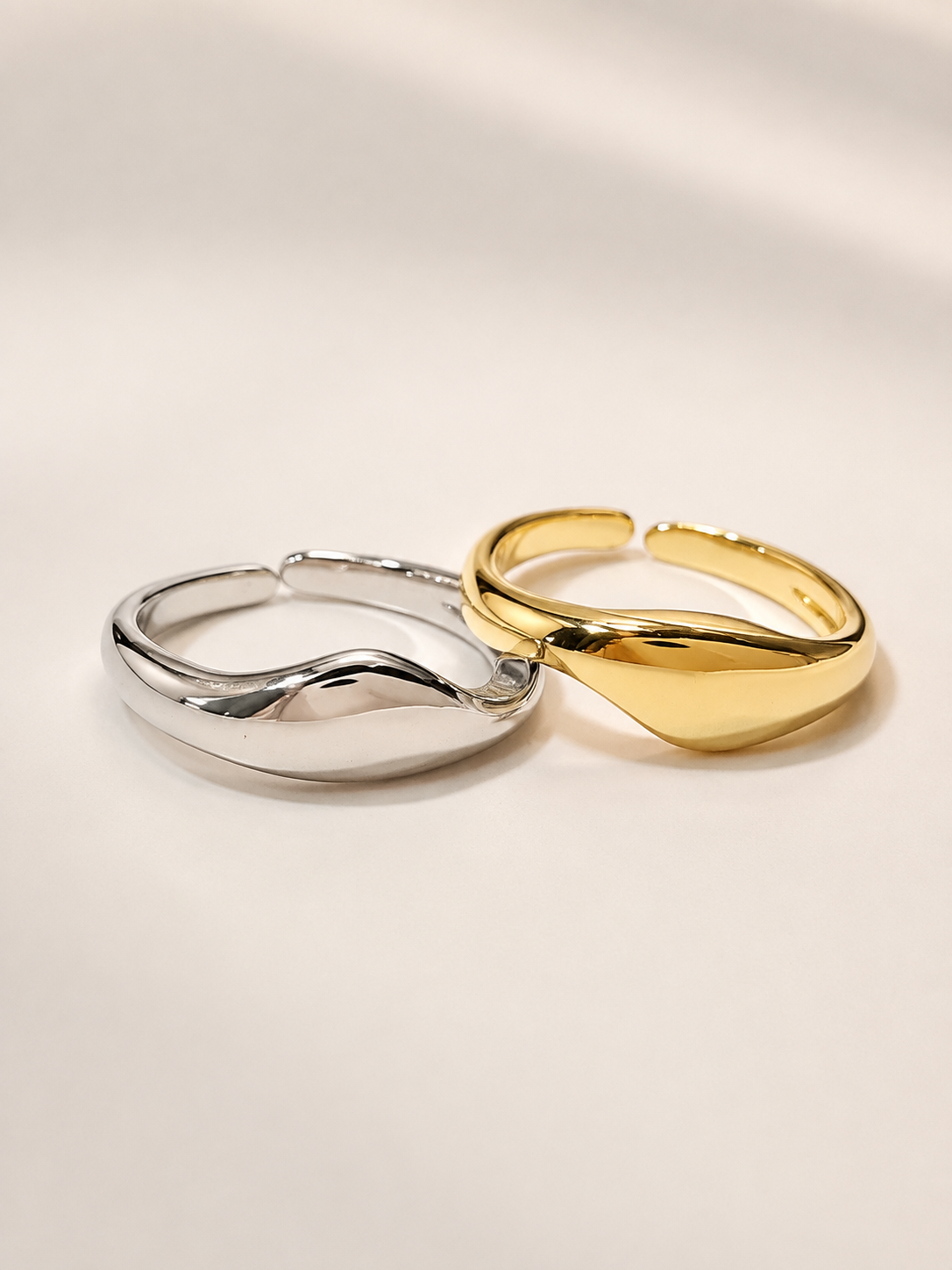 Soft Wave Dome Ring