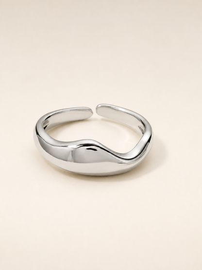 Soft Wave Dome Ring
