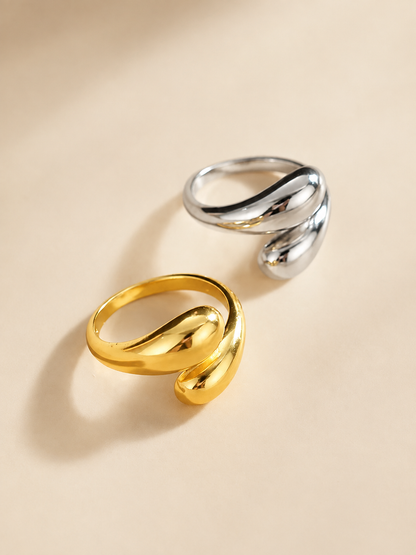 Liquid Drop Wrap Ring