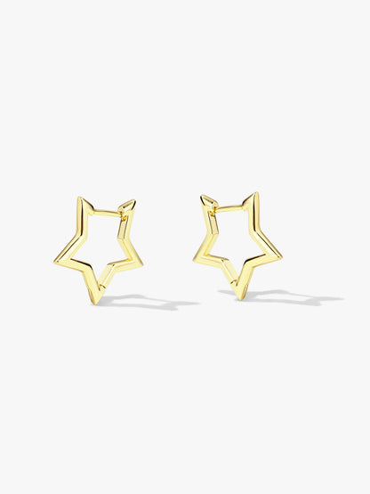 Star Huggie Earrings