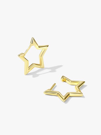 Star Huggie Earrings